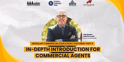 Modular Commercial Education Coaching: Part II \u2013 Intro for Commercial Agent