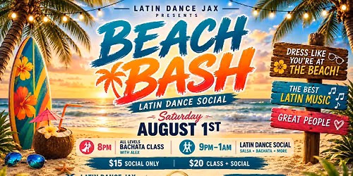 Beach Bash Themed Latin Social - LDJ