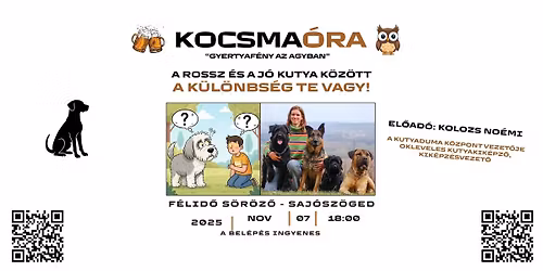 Kocsma\u00f3ra - Kolozs No\u00e9mi kutyakik\u00e9pz\u0151 el\u0151ad\u00e1sa