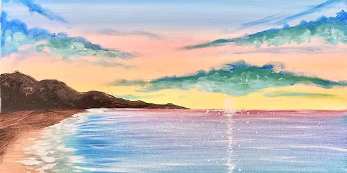 Shimmering Ocean Sunrise - Paint and Sip Event