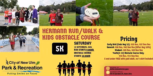 Hermann Run\/Walk & Kids Obstacle Course!