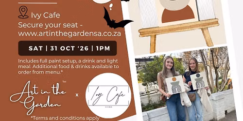 Sip & Paint by Art in the Garden and Ivy Cafe | Costume Party