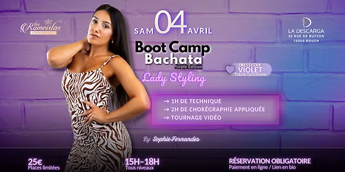 Stage de Lady Styling Bachata avec Sophie (Las Romeistas) \u00e0 La Descarga