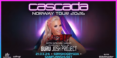 CASCADA // SØRSKOGBYGDA // SAMFUNNSHUSET - FÅ BILLETTER! 