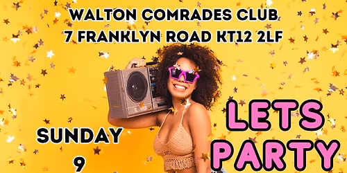 SURREY SOUL SENSATION ARE BACK AT WALTON COMRADES