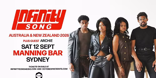Infinity Song (USA) | Manning Bar, Sydney | ALL AGES