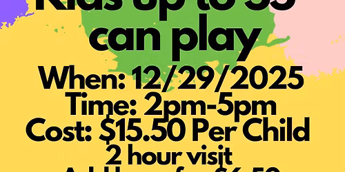 BIG KID DAY: CHRISTMAS BREAK!! 55" and Under