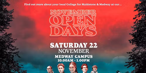 Medway open day 22 November 2025
