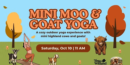 Mini Moo and Goat Yoga