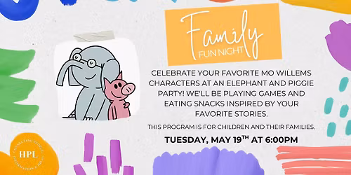 \ud83c\udf89\ud83e\udd29 Family Fun Night: Elephant and Piggie Party \ud83d\udc18 \ud83e\udd73\ud83d\udc16