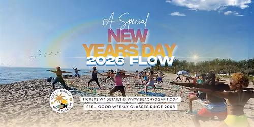 Annual New Years Day 2026 Yoga Flow on Fort Lauderdale Beach