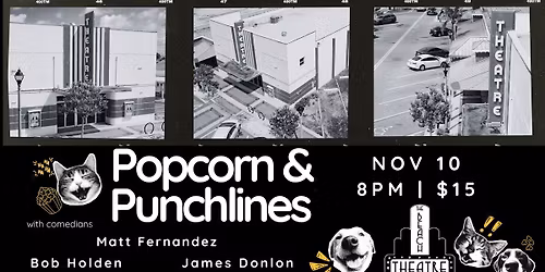 Popcorn & Punchlines at The Beach Theatre - Standup Comedy Show