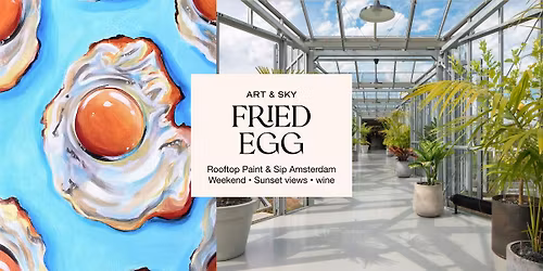 Saturday Rooftop Painting: 3h00 workshop "Fried egg" Zoku