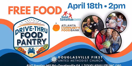 Free Food | Drive Thru Food Pantry, Douglasville First UMC
