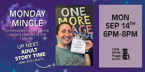 Adult Story Time and BYO Crafts at Monday Mingle