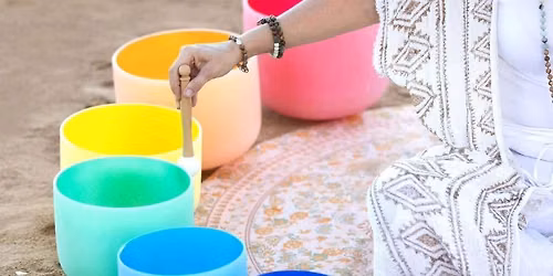 Full Moon sound crystal bowls  group session