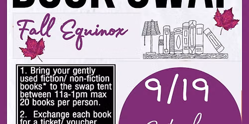 Bi-Annual Book Swap- Fall Equinox 