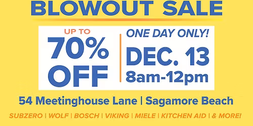 KAM Warehouse Blowout Sale