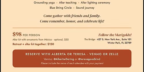Ofrenda workshop. An evening of altar symbols and remembrance