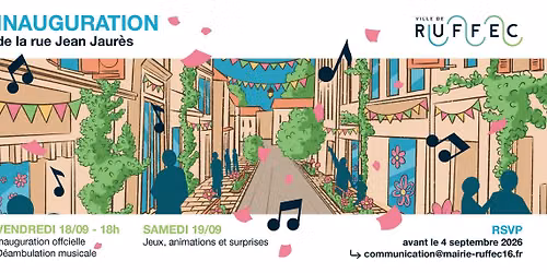 Inauguration de la Rue Jean Jaur\u00e8s 
