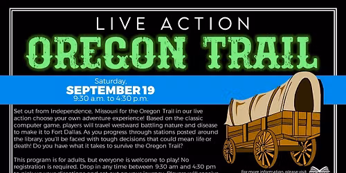 Live Action Oregon Train