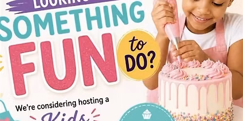 Kids cake decorating class