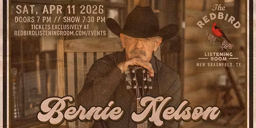 Bernie Nelson @ The Redbird - 7:30 pm