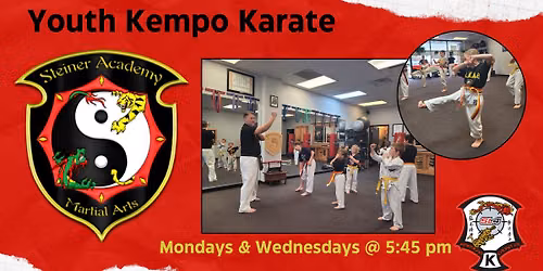 Kids Kempo Karate - Mondays @ 5:45 pm