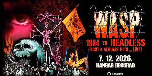 W.A.S.P. - 1984 TO HEADLESS - Hangar Beograd!
