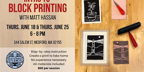 Intro to Block Printing Workshop with Matt Hassan