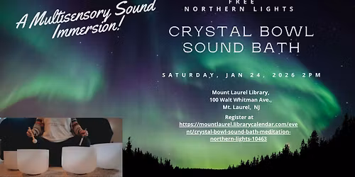 FREE Sounds By The Northern Lights Crystal Bowl Sound Bath - A Multi-Sensory Immersion