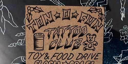!FOOD AND TOY DRIVE! TATTOO FLASH SALE