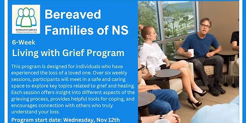 Living with Grief Support Program - Sydney Mines