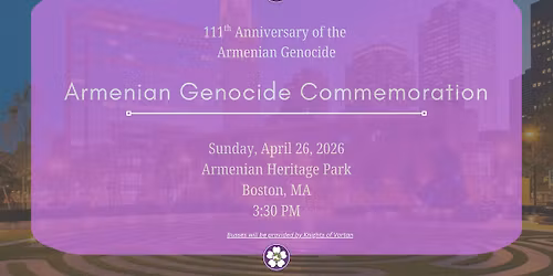 Armenian Geocide Commemoration at the Park