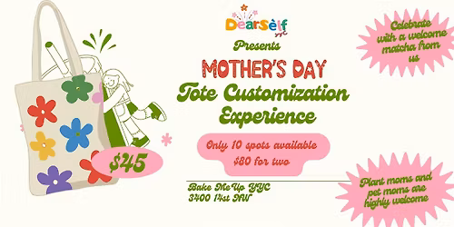 Mother's Day Tote Bag Customization experience