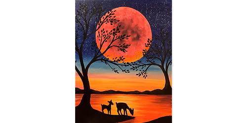 Deer in the Moonlight - Paint and Sip in Phoenix | Classpop!\u2122