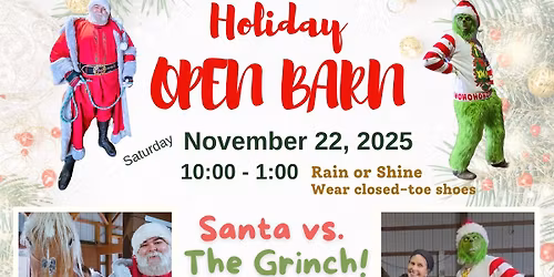\ud83c\udf84Holiday Open Barn Event\ud83c\udf84
