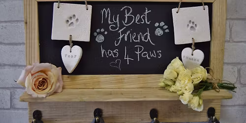 Watergate Cafe \/ Scribble & Patch Ceramic Dog Paw Print Keepsake Event