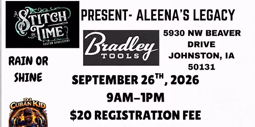 A Stitch In Time Upholstery presents  Aleena's legacy Hosted by Cadillac Sarah 