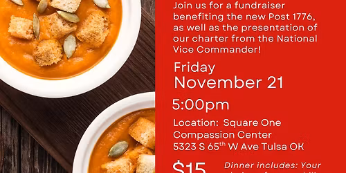 Soup and Taters Fundraiser with the National Vice Commander