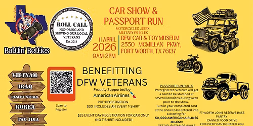 Roll Call Veterans Car Show and Passport Run