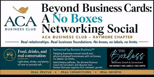 Beyond Business Cards A No Boxes Networking Social