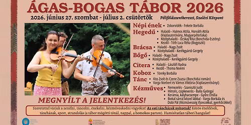 \u00c1gas-bogas N\u00e9pm\u0171v\u00e9szeti T\u00e1bor 2026. \u2013 P\u00e9lif\u00f6ldszentkereszt \ud83c\udfbb\u2763\ufe0f\ud83d\udc83\ud83d\udd7a\u2600\ufe0f\ud83e\udd70 \u2013 MEGNY\u00cdLT A JELENTKEZ\u00c9S!