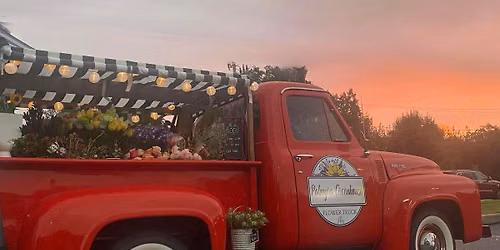 Flower truck pop-up at Desserts, Etc