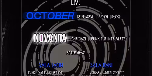The Maquee Mooon Project: OCTOBER + NOVANTA live - Aftershow con due sale!