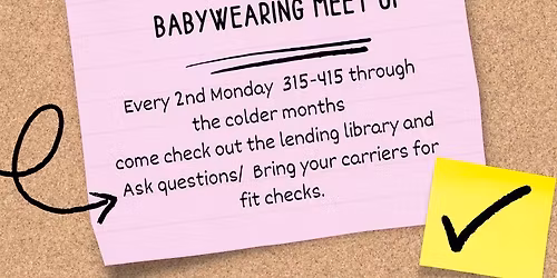 Babywearing meet up 