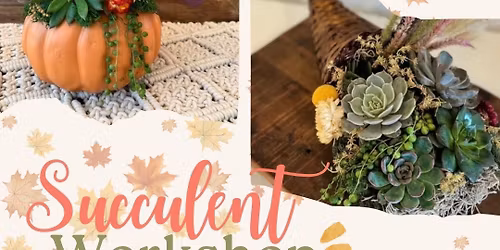Fall Themed Succulent Workshop \ud83c\udf42