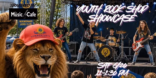 Youth Rock Shop Band Showcase at Mukwonago Lions Summerfeste!
