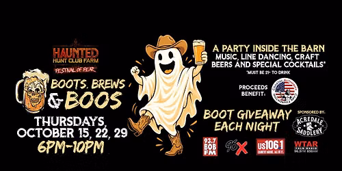 \ud83d\udc7b\ud83c\udf7b Boots, Brews & Boos at Haunted Hunt Club Farm! \ud83e\udd20\ud83c\udf83