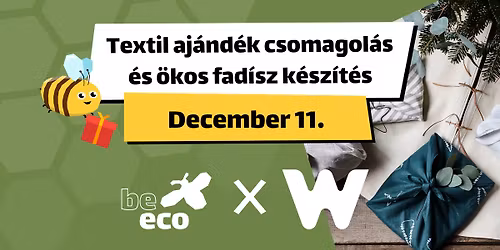 Kar\u00e1csonyi aj\u00e1nd\u00e9k csomagol\u00e1si technik\u00e1k textillel, upcycle kar\u00e1csonyfa d\u00edszek k\u00e9sz\u00edt\u00e9s
